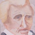 Watercolor portrait of Andrew Jackson