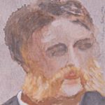 Watercolor portrait of Chester A. Arthur