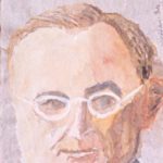 Watercolor portrait of Harry S. Truman