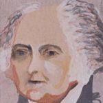 Watercolor portrait of John Adams