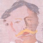 Watercolor portrait of William Howard Taft