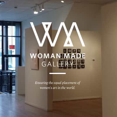 Photograph of interior at Woman Made Gallery in Chicago