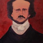 Oil painting of writer Edgar Allan Poe