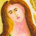 Watercolor of Virgo the virgin symbol